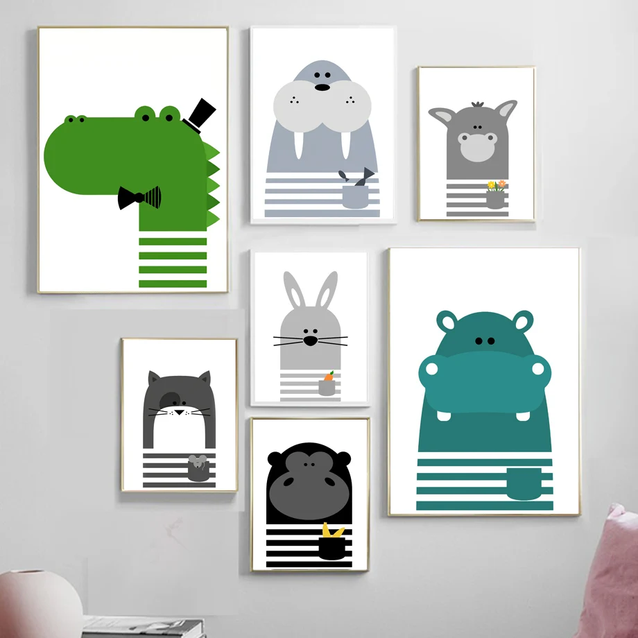 Rabbit Koala Monkey Cat Wall Art Canvas Painting Nordic Poster And Print Animal Wall Picture Kids Baby Room Scandinavian Decor
Rabbit Koala Monkey Cat Wall Art Canvas Painting Nordic Poster And Print Animal Wall Picture Kids Baby Room Scandinavian Decor