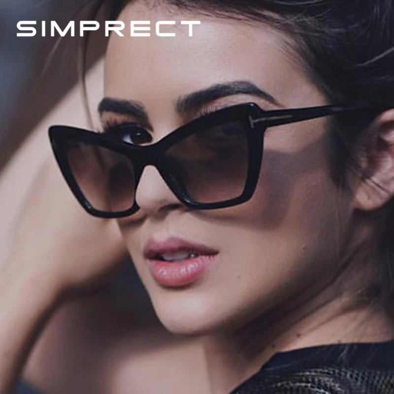 SIMPRECT 2019 Cat Eye Sunglasses Women Fashion Black Square Cateye Sun Glasses Brand Designer Retro Leopard Sunglass YJ1043
SIMPRECT 2019 Cat Eye Sunglasses Women Fashion Black Square Cateye Sun Glasses Brand Designer Retro Leopard Sunglass YJ1043