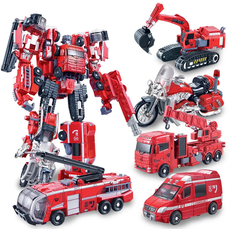 WEIJIANG Alloy 5 in 1 Transformation toy boy cool red Devastator Robot Car fire rescue motorcycle Model adult kids Action Figure
WEIJIANG Alloy 5 in 1 Transformation toy boy cool red Devastator Robot Car fire rescue motorcycle Model adult kids Action Figure