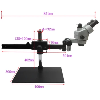 Sliding Telescopic Rotation Angle Big Workbench 7X-45X Binocular Trinocular Stereo Microscope Mobile Phone CPU Repair
Sliding Telescopic Rotation Angle Big Workbench 7X-45X Binocular Trinocular Stereo Microscope Mobile Phone CPU Repair