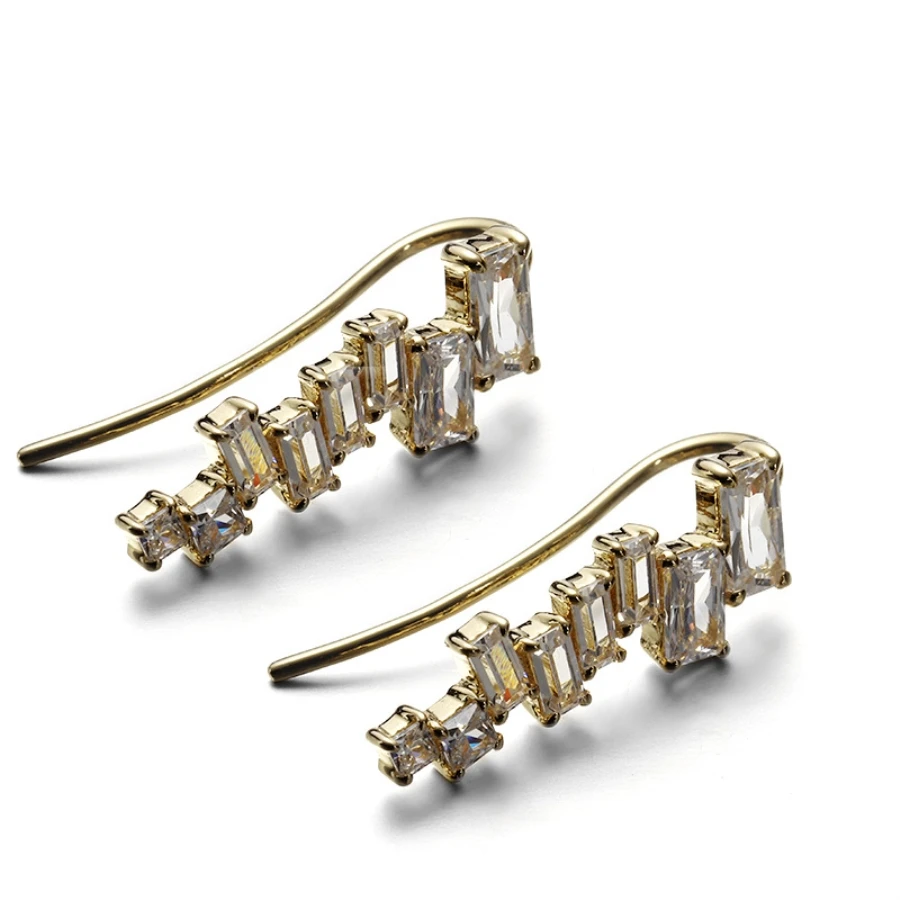 Natural Zircon Piercing Earrings 14K Gold Plated Earrings Stud Zirconia Crystal Jewelry Earings Wedding Jewlery for Women 2019
Natural Zircon Piercing Earrings 14K Gold Plated Earrings Stud Zirconia Crystal Jewelry Earings Wedding Jewlery for Women 2019