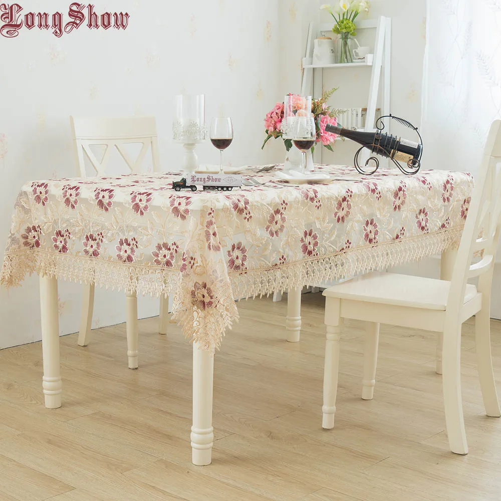 Elegant 130x130cm Modern Style Transparent Organza Embroidered Tablecloth Decorative Table Cover
Elegant 130x130cm Modern Style Transparent Organza Embroidered Tablecloth Decorative Table Cover