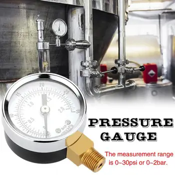 1/4" NPT Mini Pressure Gauge Water Compressor Hydraulic Vacuum 0-30 PSI Gauge Manometer Pressure Tester
1/4" NPT Mini Pressure Gauge Water Compressor Hydraulic Vacuum 0-30 PSI Gauge Manometer Pressure Tester