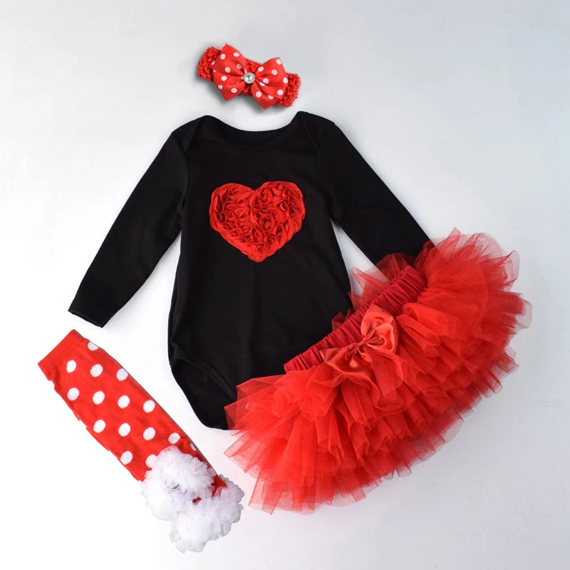 Infant Girls Clothing Suits 4PCS Lovely Black/White Long-sleeved Bodysuits+Skirt+A Pair Socks +Headband Children Costume Sets
Infant Girls Clothing Suits 4PCS Lovely Black/White Long-sleeved Bodysuits+Skirt+A Pair Socks +Headband Children Costume Sets