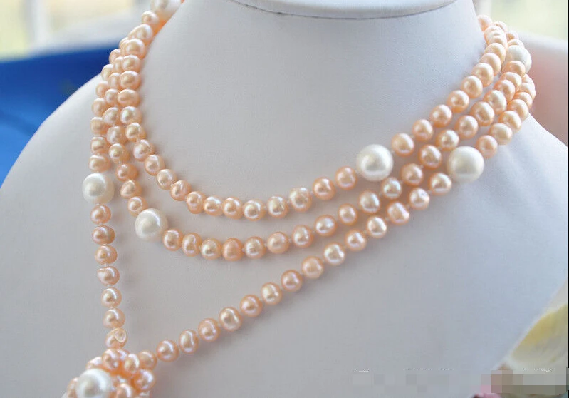 Free shipping@@@@@ NATURAL 65" 14mm pink round white drip freshwater pearl necklace
Free shipping@@@@@ NATURAL 65" 14mm pink round white drip freshwater pearl necklace