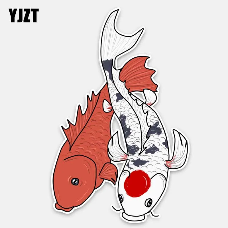 YJZT 9.8CM*15.2CM Beautiful Koi Red And White Fish PVC Decal Car Sticker Graphical 5-0130
YJZT 9.8CM*15.2CM Beautiful Koi Red And White Fish PVC Decal Car Sticker Graphical 5-0130