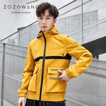 ZOZOWANG 2020 Hooded Patchwork Mens Jacket Coat Male Hoodies coats Men YELLOW Couple Streetwear Hoody bomber jacket S-4XL
ZOZOWANG 2020 Hooded Patchwork Mens Jacket Coat Male Hoodies coats Men YELLOW Couple Streetwear Hoody bomber jacket S-4XL