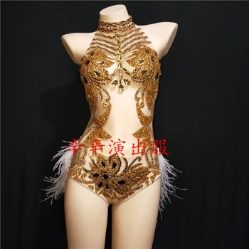 silver Crystals Bodysuit singer Sparkling sexy DS female costumes slim performance dress Bar DJ show party stage prom
silver Crystals Bodysuit singer Sparkling sexy DS female costumes slim performance dress Bar DJ show party stage prom