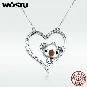 WOSTU High Quality 925 Sterling Silver Cute koala Pendant Necklace For Women Girl Lovely Jewelry Gift For Girlfriend DXN256
WOSTU High Quality 925 Sterling Silver Cute koala Pendant Necklace For Women Girl Lovely Jewelry Gift For Girlfriend DXN256