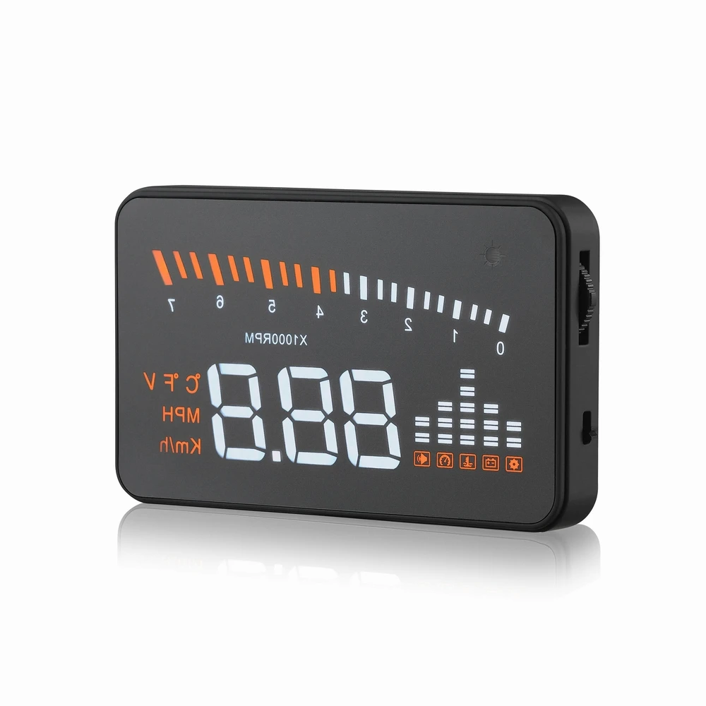 X5 OBD2 Car Hud Head Up Display Speedometer Detector OBD 2 Over Speed Alert LED Windshield Projector Alarm System
X5 OBD2 Car Hud Head Up Display Speedometer Detector OBD 2 Over Speed Alert LED Windshield Projector Alarm System