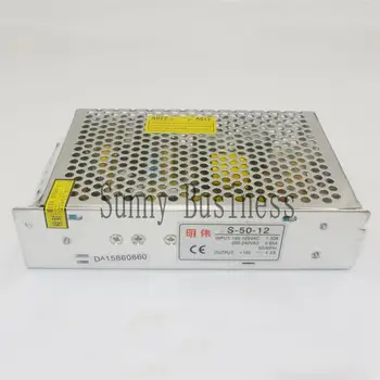 S-50-12 12V 4.2A 50W LED Switching Power Supply Transformer 110V 220V AC to DC12V output, for LED Strip light for CCTV
S-50-12 12V 4.2A 50W LED Switching Power Supply Transformer 110V 220V AC to DC12V output, for LED Strip light for CCTV