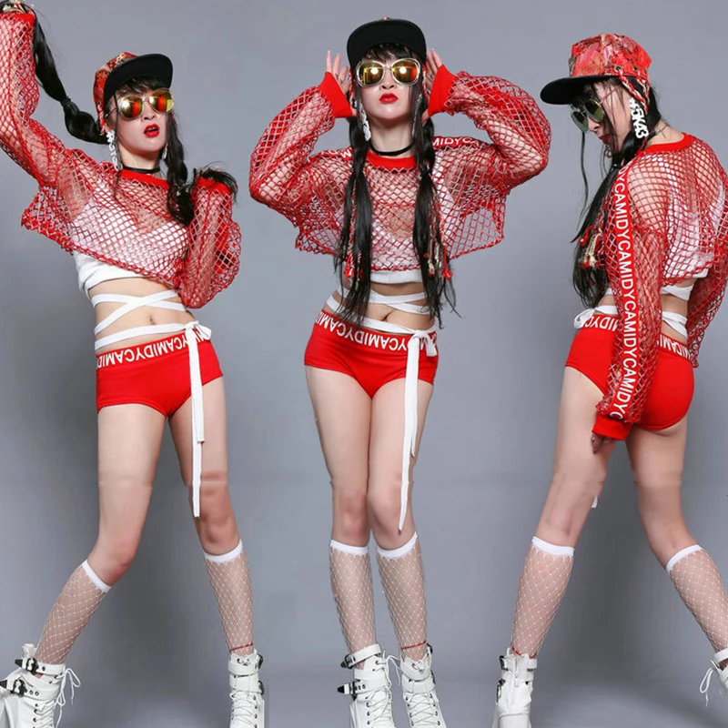 Jazz Hip Hop Dance Costume Sexy Mesh Top Shorts Nightclub Women Pole Dance Clothes Stage Performance Wear Rave Outfit DT1061
Jazz Hip Hop Dance Costume Sexy Mesh Top Shorts Nightclub Women Pole Dance Clothes Stage Performance Wear Rave Outfit DT1061