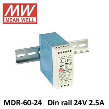 Compact size MDR-60-24 din rail led driver 60w 24v output dc din rail switch power supply
Compact size MDR-60-24 din rail led driver 60w 24v output dc din rail switch power supply