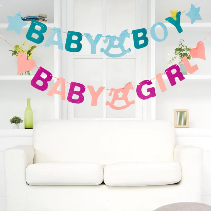 Non-Woven Fabric Baby Boy/Girl Happy Birthday Party Garland Bunting Banners Decorative Baby Shower Event Kid Children Supplies
Non-Woven Fabric Baby Boy/Girl Happy Birthday Party Garland Bunting Banners Decorative Baby Shower Event Kid Children Supplies