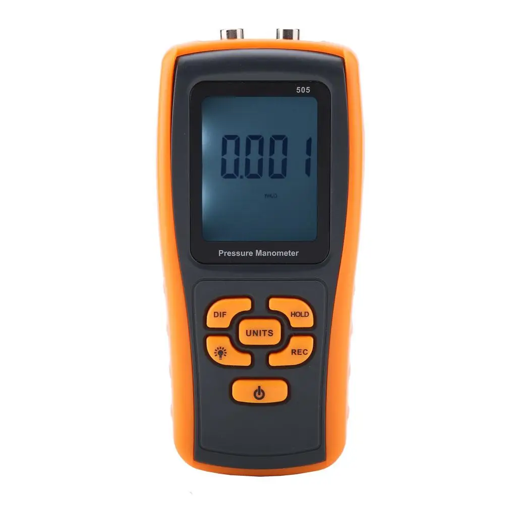 GM505 High Accuracy Digital Micro-Pressure Gauge Differential Pressure Manometer tire air pressure gauge High Quality
GM505 High Accuracy Digital Micro-Pressure Gauge Differential Pressure Manometer tire air pressure gauge High Quality