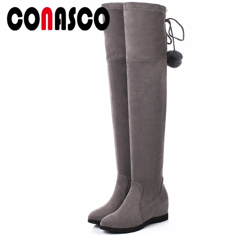 CONASCO 1Fashion Women Over The Knee Boots Autumn Winter Warm High Heels Shoes Woman Round Toe Sexy Party Prom Dancing Shoes
CONASCO 1Fashion Women Over The Knee Boots Autumn Winter Warm High Heels Shoes Woman Round Toe Sexy Party Prom Dancing Shoes