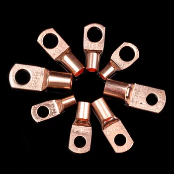 50Pcs SC6-6/8 SC10-6 Wire Ring Connectors Copper Tube Lug Bolt Hole Tinned Copper Cable lugs Battery Terminals
50Pcs SC6-6/8 SC10-6 Wire Ring Connectors Copper Tube Lug Bolt Hole Tinned Copper Cable lugs Battery Terminals
