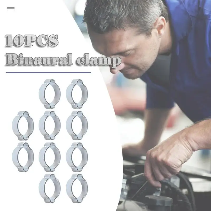 10pcs Double Ear Hose Clamps Zinc Plated Carbon Steel Fuel Pipe Water Hose Clips Auto Fastener 5-31mm Dropshipping
10pcs Double Ear Hose Clamps Zinc Plated Carbon Steel Fuel Pipe Water Hose Clips Auto Fastener 5-31mm Dropshipping