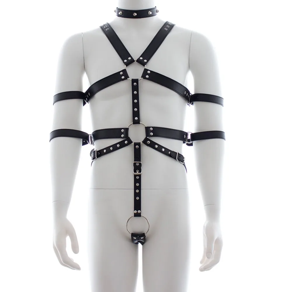 Cosplay&ware Yizyif Sexy Body Chest Harness Men Arm Bondage Of Pu Leather Cock Punk Ring Harajuku Goth Dance Nightclub 13 Cosplay&ware Yizyif Sexy Body Chest Harness Men Arm Bondage Of Pu Leather Cock Punk Ring Harajuku Goth Dance Nightclub -Zentai shop online HTB1NK.0H3mTBuNjy1Xbq6yMrVXaD.jpg