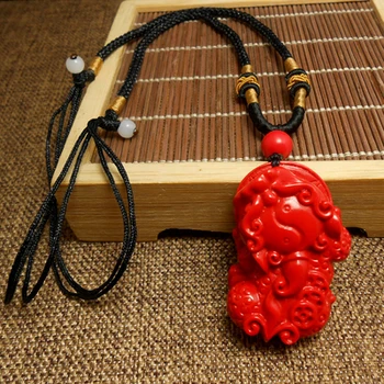 Natural large cinnabar brave pendant pendant necklace this life Lucky money transfer evil sweater chain men and women
Natural large cinnabar brave pendant pendant necklace this life Lucky money transfer evil sweater chain men and women