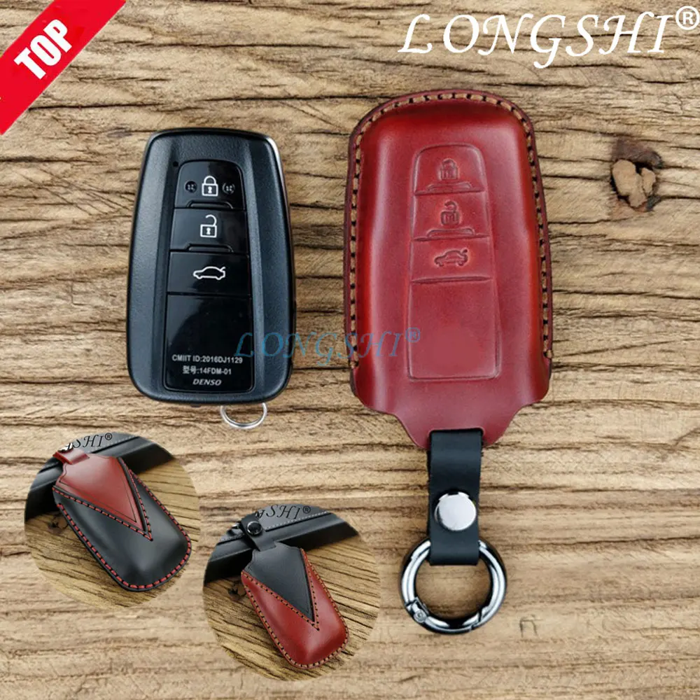 Nice Handmade Car Genuine Leather Key Cover Holder Case for Toyota Camry Corolla C-HR CHR 2018 Fob 2 3 4 Button Key Accessories
Nice Handmade Car Genuine Leather Key Cover Holder Case for Toyota Camry Corolla C-HR CHR 2018 Fob 2 3 4 Button Key Accessories