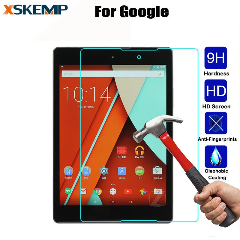 

9H 0.3MM Tempered Glass Toughened LCD For Google Pixel C Tablet Nexus 7 2nd 9 Tablet PC Film HD Clear Screen Protect Cover Guard