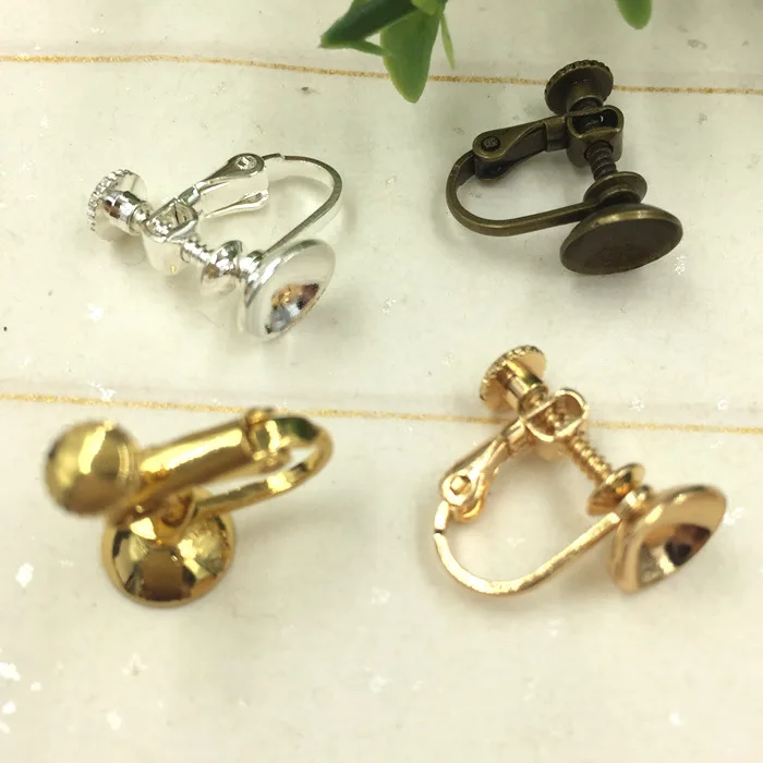 8mm French Antique Bronze/Silver/Gold Color Earring Clips,Screw Ear clip,Vintage earrings accessories
8mm French Antique Bronze/Silver/Gold Color Earring Clips,Screw Ear clip,Vintage earrings accessories