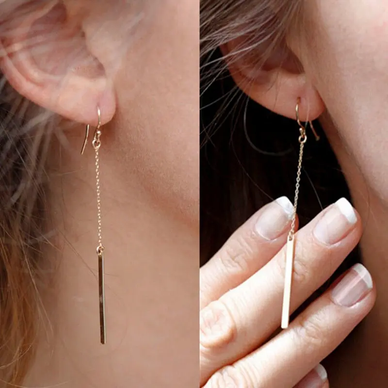 Jewelry Gold-color Arrival Cocktail Long Dangle Drop Chain Tassels Hook Earrings Ear Stud
Jewelry Gold-color Arrival Cocktail Long Dangle Drop Chain Tassels Hook Earrings Ear Stud