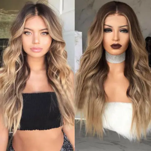 I's a wig 24 inch Ombre Blond Long Wavy Wig Perucas front lace Hair Synthetic Lace Wigs for Black Women Wave wig
I's a wig 24 inch Ombre Blond Long Wavy Wig Perucas front lace Hair Synthetic Lace Wigs for Black Women Wave wig