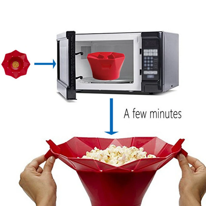 Red Silicone Popcorn Bucket Microwaveable Popcorn Maker Foldable Irregular Bowl Kitchen DIY Snacks Gadgets
Red Silicone Popcorn Bucket Microwaveable Popcorn Maker Foldable Irregular Bowl Kitchen DIY Snacks Gadgets