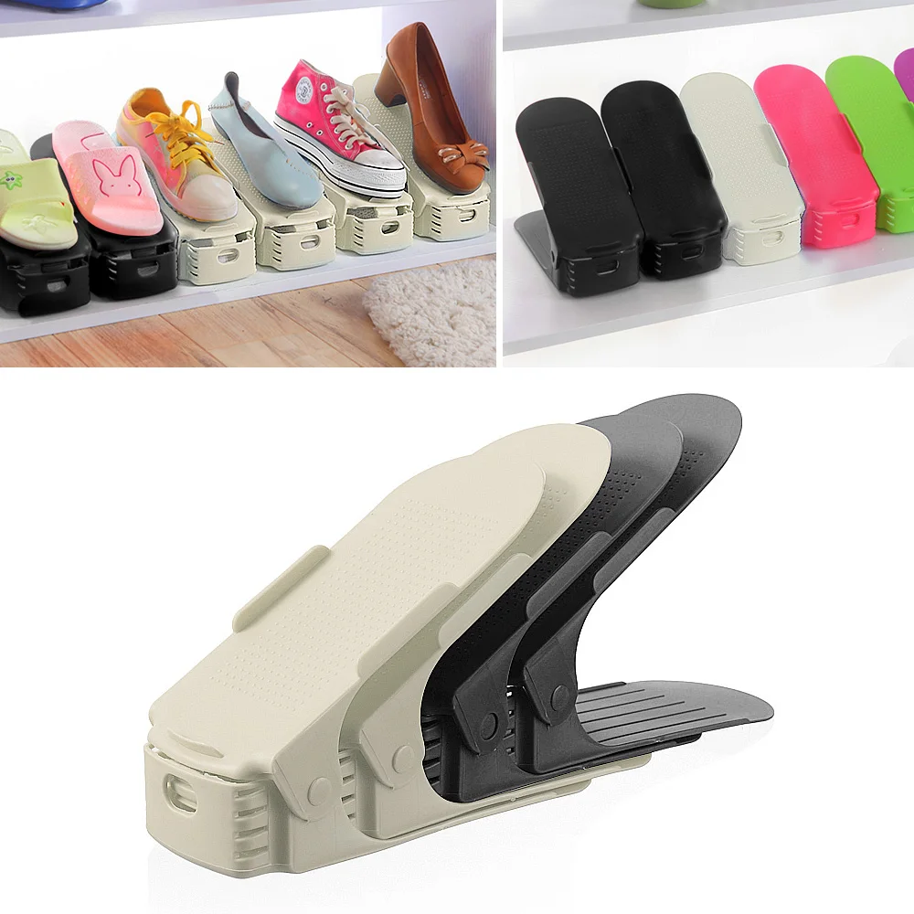 10pcs Plastic Double Shoes Rack Shleves 3 Levels Adjustable Shoe Holder Save Space Shoes Organizer Stand Shelf for Living Room
10pcs Plastic Double Shoes Rack Shleves 3 Levels Adjustable Shoe Holder Save Space Shoes Organizer Stand Shelf for Living Room