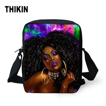 THIKIN Women Shoulder Messenger Bags Black Arican Girls Style Painting Female Fashion Small Cross Body Bags Zipper Mini Flaps
THIKIN Women Shoulder Messenger Bags Black Arican Girls Style Painting Female Fashion Small Cross Body Bags Zipper Mini Flaps