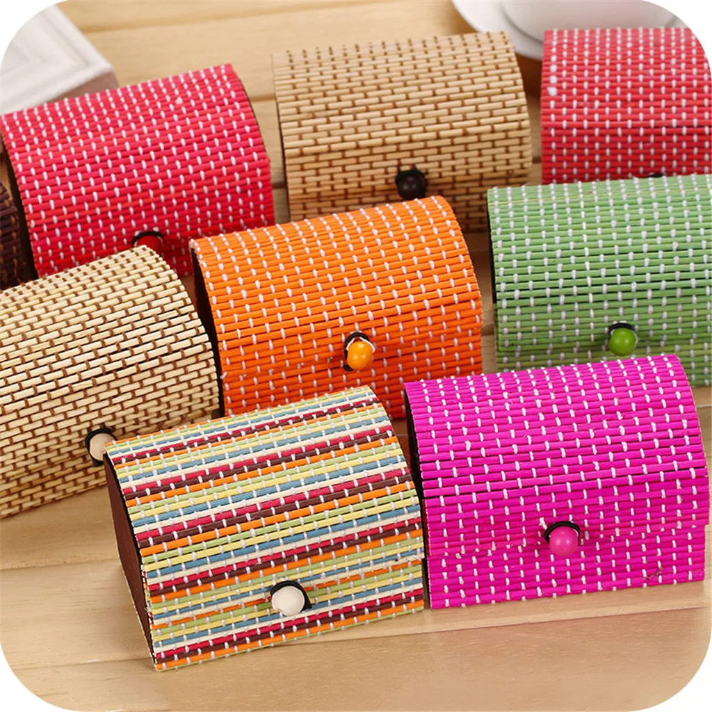 new 1PC Ring Necklace Earrings Bamboo Wooden Jewelry Storage Boxes Makeup Organizer Cosmetic Desk Storage Container
new 1PC Ring Necklace Earrings Bamboo Wooden Jewelry Storage Boxes Makeup Organizer Cosmetic Desk Storage Container