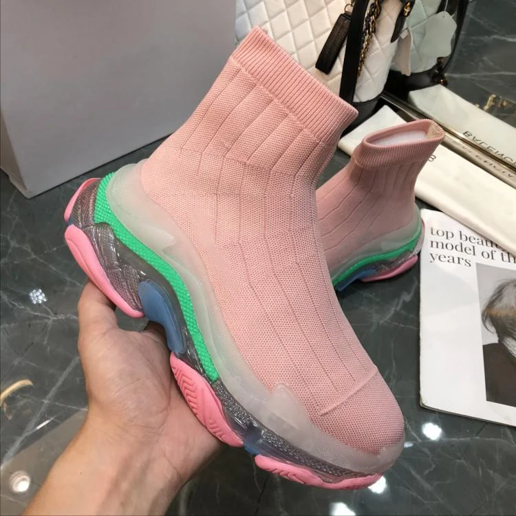 Multi Layers Thick Heel Women Sneakers Plus Size Knitted Stocking Ankle Boots Four Season Street Style Woman Casual Shoes
Multi Layers Thick Heel Women Sneakers Plus Size Knitted Stocking Ankle Boots Four Season Street Style Woman Casual Shoes