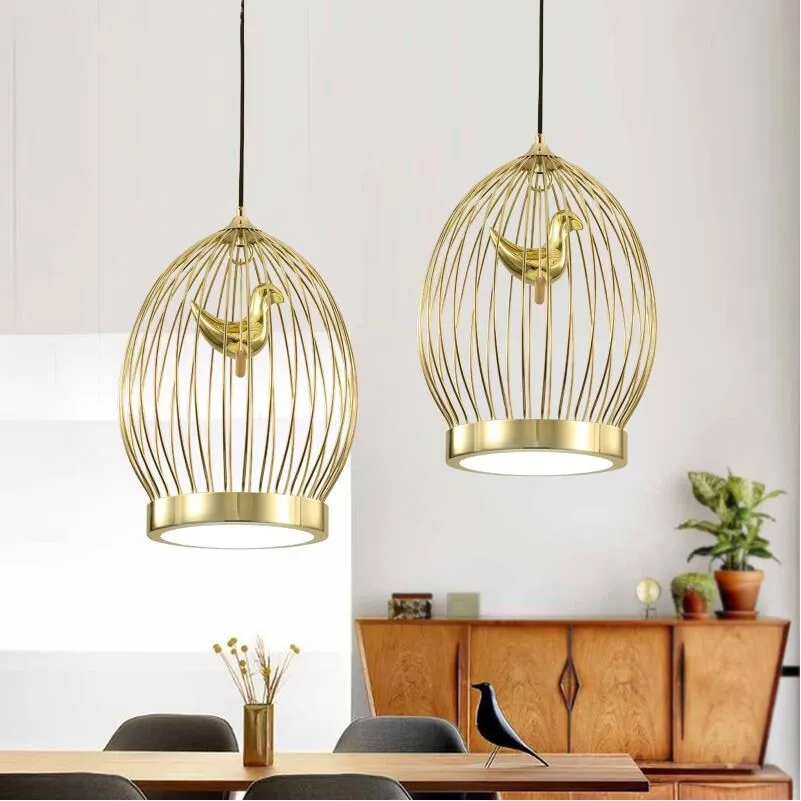 Modern 110v 220v LED Gold birdcage pendant light lamp bedroom dining room shop kitchen gold cage luninaire light suspension lamp
Modern 110v 220v LED Gold birdcage pendant light lamp bedroom dining room shop kitchen gold cage luninaire light suspension lamp