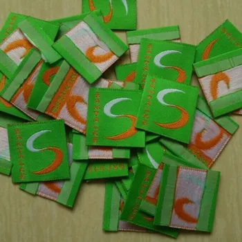 Custom green woven labels orange fonts end folded cloth label 25 mm * 25 mm MZ-2451
Custom green woven labels orange fonts end folded cloth label 25 mm * 25 mm MZ-2451