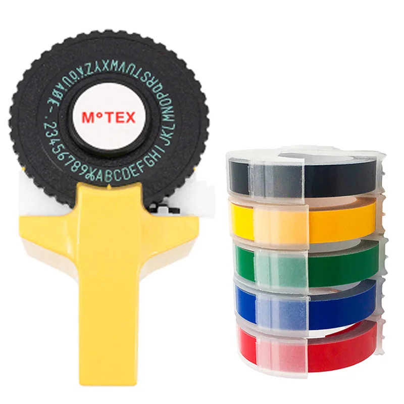 Yellow Motex E101 Manual Label Maker DIY Hand Decorative Tape Manual Typewriter for 9mm 3D embossing PVC plastic label tapes
Yellow Motex E101 Manual Label Maker DIY Hand Decorative Tape Manual Typewriter for 9mm 3D embossing PVC plastic label tapes