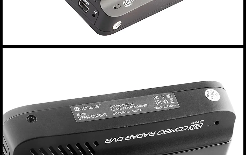 Ruccess Car DVRs 3 in 1 Radar Detector Dual Lens Full Hd 1080P Car Dvr 1296P Car Camera GPS Video Recorder Anti Radar Dash camera (1)