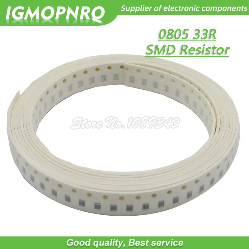 300pcs 0805 SMD Resistor 33 ohm Chip 1/8W 33R ohms 0805-33R | Электронные компоненты и принадлежности