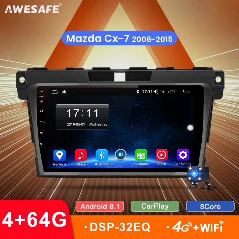 AWESAFE 2 Din CarPlay DSP Android 8.1 Car radio Multimedia Video Player auto Stereo GPS MAP For Mazda Cx-7 cx7 2008-2015 no DVD
AWESAFE 2 Din CarPlay DSP Android 8.1 Car radio Multimedia Video Player auto Stereo GPS MAP For Mazda Cx-7 cx7 2008-2015 no DVD