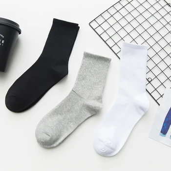 Unisex Solid Color Men Socks 100 Cotton Harajuku Colorful Mid Socks Men Standard 1 Pair White Black Drop Ship Gifts for Men
Unisex Solid Color Men Socks 100 Cotton Harajuku Colorful Mid Socks Men Standard 1 Pair White Black Drop Ship Gifts for Men
