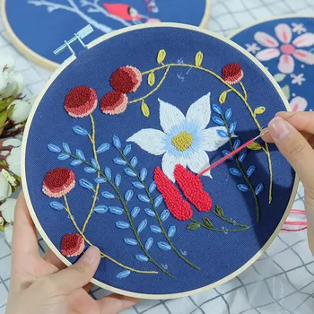 DIY 3D Embroidery for Beginner Cross Stitch Kits Flower Needlework Set with Embroidery Hoop Handmade Arts Crafts Sewing Gift
DIY 3D Embroidery for Beginner Cross Stitch Kits Flower Needlework Set with Embroidery Hoop Handmade Arts Crafts Sewing Gift