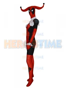 Harley Quinn Custom Deadpool Costumes Superhero Costume Lycra Spandex Halloween Party Suit For Adult/ Kids/Custom Made
Harley Quinn Custom Deadpool Costumes Superhero Costume Lycra Spandex Halloween Party Suit For Adult/ Kids/Custom Made
