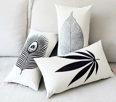 Black White Leaf Peacock Feather Cushion Cover Velvet Lumbar Pillow Case Elegant Leaf Decorative Cushion Covers Sofa Decor 30x50
Black White Leaf Peacock Feather Cushion Cover Velvet Lumbar Pillow Case Elegant Leaf Decorative Cushion Covers Sofa Decor 30x50