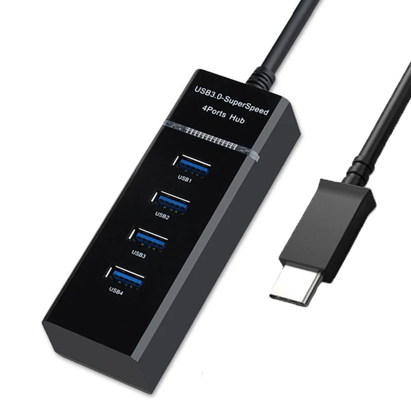 USB C HUB 3.0 4 Ports Type-c Splitter High Speed Data Transfer Adapter For Macbook iMac PC Computer Laptop Accessories USB-C Hub
USB C HUB 3.0 4 Ports Type-c Splitter High Speed Data Transfer Adapter For Macbook iMac PC Computer Laptop Accessories USB-C Hub