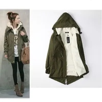 Winter With Fur Hooded Women Parkas Coats Female Adjustable Waist Long Outwear Plus Size 4XL Casual Warm Jackets Coats FWT5120 image