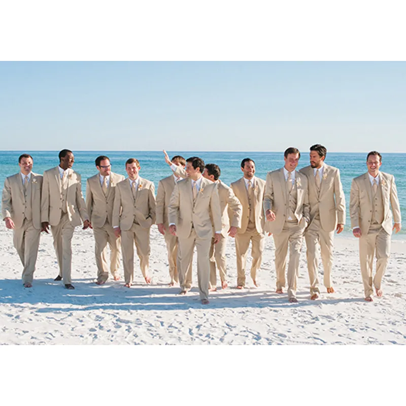 Custom Made Champagne Wedding Suits for Men Slim Fit Groomsmen Wedding Men Tuxedo 3 Piece Groom Wear(Jacket+Pants+Vest)G576
Custom Made Champagne Wedding Suits for Men Slim Fit Groomsmen Wedding Men Tuxedo 3 Piece Groom Wear(Jacket+Pants+Vest)G576