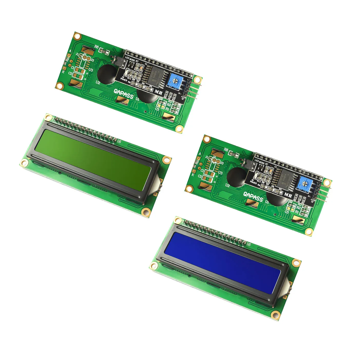 LCD1602 + I2C LCD 1602 module Blue/Green screen PCF8574 IIC/I2C LCD1602 Adapter plate for arduino UNO R3 mega25
LCD1602 + I2C LCD 1602 module Blue/Green screen PCF8574 IIC/I2C LCD1602 Adapter plate for arduino UNO R3 mega25
