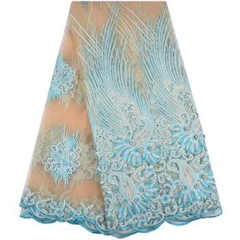 New Design African Lace Fabrics With Plenty Stones High Class French Lace Fabric For Party Dress Nigerian Beads Lace Fabric 1208
New Design African Lace Fabrics With Plenty Stones High Class French Lace Fabric For Party Dress Nigerian Beads Lace Fabric 1208