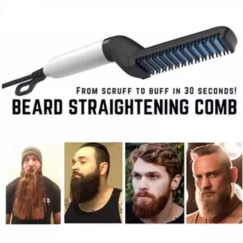 Multifunctional Hair Comb Brush Beard Straightener Hair Straighten Straightening Comb Hair Curler Quick Hair Styler For Men
Multifunctional Hair Comb Brush Beard Straightener Hair Straighten Straightening Comb Hair Curler Quick Hair Styler For Men